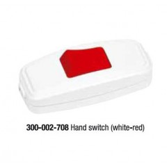 Выключатель для бра красно-белый (Horoz) Код.55220
