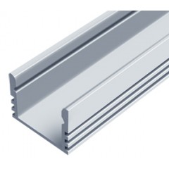 Алюмінієвий профіль ЛП 12 * 16мм для LED стрічки срібло (за 1м) Код.56626