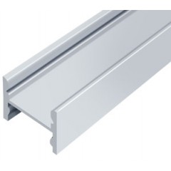 Алюмінієвий профіль ЛПС12 * 16мм для LED стрічки приховане кріплення срібло (за 1м) Код.56630