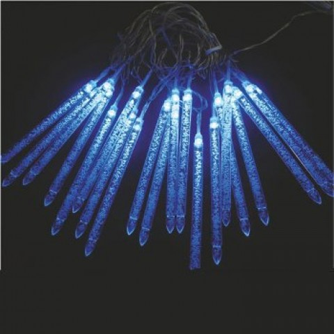 Светодиодная гирлянда внутренняя Delux "Small Icicle" 30LED 7.3м син/прозр IP20 Код.57268