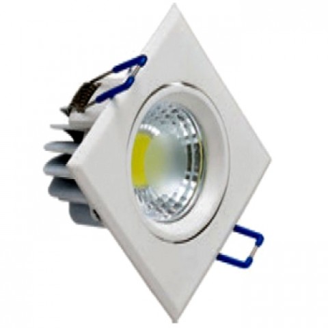 Светодиодный светильник Horoz (HL678L) 3W 2700K квадрат. белый поворотный Код.57658