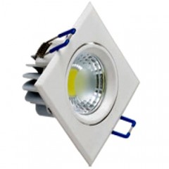 Світлодіодний світильник Horoz (HL679L) 5W 2700K квадратний білий поворотний Код.57660