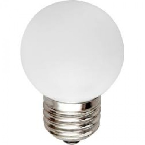 Светодиодная лампа Feron LB-37 G45 E27  1W белая 230V Код.58016