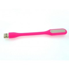 Светодиодный usb светильник  розовый 5V (гибкая светодиодная USB лампа) Код.58649