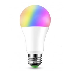 Розумна cветодіодна лампа з WI-FI управлінням 9W 4000К + RGB A60 E27 220V Код.52592