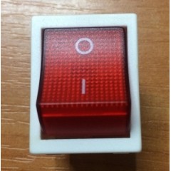 Вимикач для електроприладів з червоним індикатором Код.55218