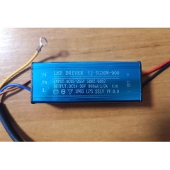 Драйвер для світлодіодного прожектора 30W IP65 Код. 58534
