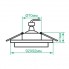 Встраиваемый светильник DL2801 ARD под лампу MR16/G 5.3 квадратный Код.58634