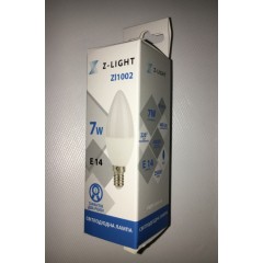 Светодиодная лампа Z- LIGHT ZL1002 7W С37 E14 4000K Код.58783