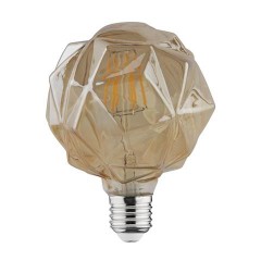 Світлодіодна лампа Едісона Filament VINTAGE CRYSTAL-6 6W D125 Е27 2200K (мат.золото) Код.58958