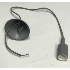 Декоративний підвіс для LED лампи SL-072 V-подібний Е27 сірий Код.58965