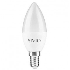 Светодиодная лампа SIVIO 10W С37 E14 4100K Код.59085