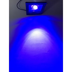 Світлодіодний лінзований прожектор SL-30Lens 30W синій IP65 Slim Код.59149