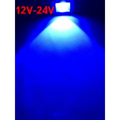 Світлодіодний лінзований прожектор SL-IC10Lens 10W 12-24V DC синій IP65 Код.59311