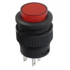 Кнопка вимикач двопозиційний з фіксацією SL13 3A 220V / AC Код.59385