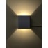 Фасадный светодиодный уличный светильник двухсторонний  DH028 3W белый IP54 Код.59398