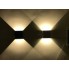 Фасадный светодиодный уличный светильник двухсторонний  DH028 3W белый IP54 Код.59398