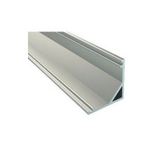 Алюминиевый профиль угловой скрытый SL9 для LED ленты серебро (за 1м) Код.59415