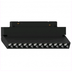Магнітний трековий світильник Feron MGN301 12W чорний поворотний 48V Код.59498