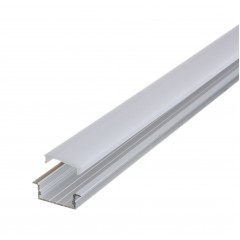 Алюмінієвий профіль врізний широкий SL26 для LED стрічки з матовим розсіювачем (за 1м) Код.59608