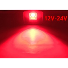 Светодиодный линзованый прожектор PREMIUM LEON SL-50RLens 50W 12-24V DC красный IP65 Код.59645