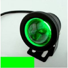 Светодиодный грунтовой линзованный светильник LM 17G 10W зеленый  IP65 Код.59733