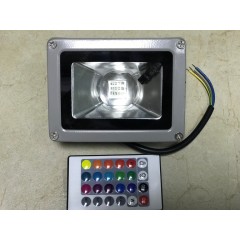 Світлодіодний лінзований прожектор RGB SL9-21L 10 Вт пульт в комплекті 220V IP65 Код.59774