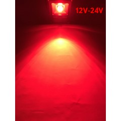 Світлодіодний лінзований прожектор SL-30Lens 30W 12-24V DC червоний IP65 Slim Код.59872