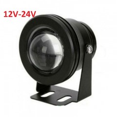 Ультрафіолетовий UV круглий світлодіодний прожектор 10 W 12-24V DC 365nm IP65 Код.59897