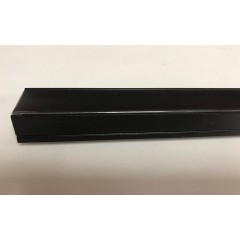 Черный накладной LED-профиль с черным рассеивателем ЛП-20АВ (за 1м) Код.59786
